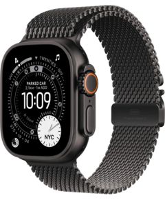 Apple Watch Ultra 3 GPS + Cellular 5G 49mm Black Titanium Case with Black Titanium Milanese Loop - M