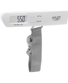Adler Travel Luggage Scale AD 8191 Maximum weight (capacity) 50 kg Low Battery Indicator; Measurement Range: From 50g to 50kg; Overload Indicator