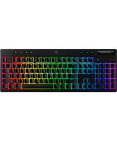 Razer BlackWidow V4 Low-profile HyperSpeed Gaming keyboard Wireless US Bluetooth, 2.4 GHz, USB Type-C Yellow Linear