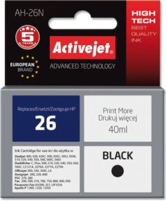Activejet AH-26N Ink cartridge (replacement for HP 26 C51626A; Supreme; 40 ml; black)