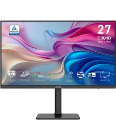 LCD Monitor MSI MODERN MD272UPHG 27" Business/4K Matte Panel IPS 3840x2160 16:9 60Hz 4 ms Speakers Colour Black MODERNMD272UPHG