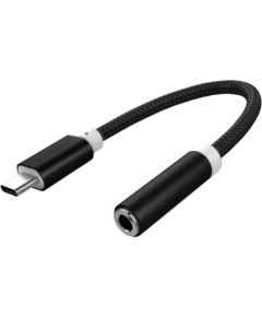 Mocco 3.5 mm на USB-C Аудио Адаптер для Телефонов черный