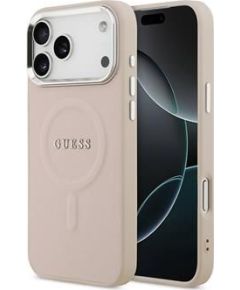 Guess Apple  iPhone 17 Pro Silicone case with MagSafe Classic Logo Pink