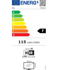 TCL 4K QLED TV 75T69C 75 Smart TV Google TV UHD