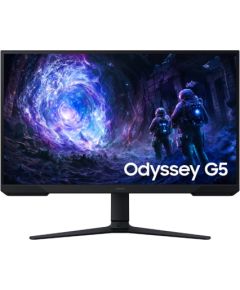 Samsung Odyssey G5 G51F 27 " VA QHD 16:9 180 Hz 1 ms 2560 x 1440 pixels 300 cd/m² HDMI ports quantity 2 Black