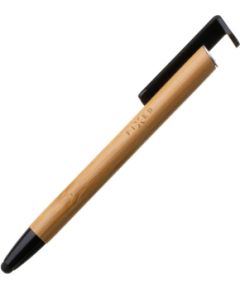 Fixed Pen With Stylus and Stand 3 in 1 Pencil Stylus for capacitive displays; Stand for phones and tablets Bamboo