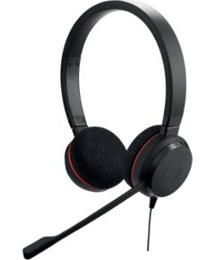 Jabra Evolve 20 Headset Wired Head-band Office/Call center USB Type-C / USB Type-A Black