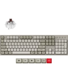 Keychron C2 Pro 8K - US Layout - Hot-Swappable Gateron Brown - Retro Keyboard / C2PX-M3