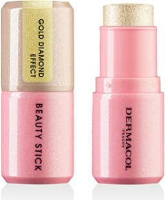 Dermacol Beauty Stick - Rozjasňovač v tyčince s diamantovým efektem 7 g 2 GOLD DIAMOND EFFECT