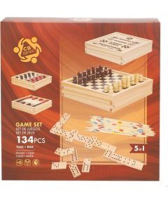 Настольная игра Деревянный игровой набор 5 в 1 6+ CB39115