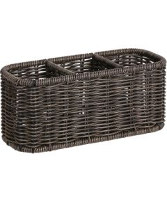 Basket BASILE 23x9xH10cm, dark