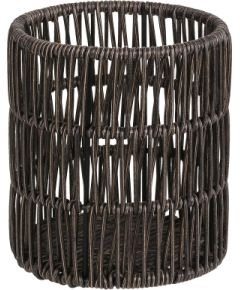 Basket BASILE D12,5xH14cm, dark