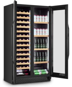 Caso 00674 Wine Cooler WineChef Duo, Up to 122 bottles, Compressor Technology, Black Caso