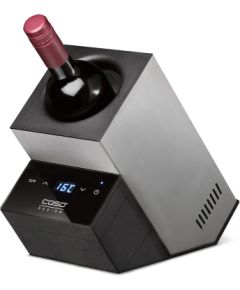 Caso Wine Cooler WineCase Deluxe Inox Bottles capacity 1 Black/Silver