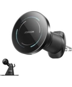 Joyroom   JR-ZS502 MagSafe Compatible Car Holder with Wireless Charger for Air Vent/Dashboard - Black Black