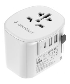 Adapteris Gembird Universal Travel Adapter 15W