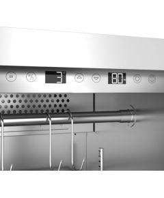 Caso Dry aging cabinet with compressor technology DryAged Master 125 Energy efficiency class Not apply Food-ageing cabinet with compressor technology Free standing Bottles capacity Not apply Cooling type  Compressor technology Stainless steel