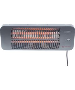 SUNRED Heater LUG-2000W, Lugo Quartz Wall Infrared 2000 W Grey IP24