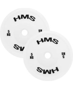 Svara diski TPP05 WHITE PE OLYMPIC PLATE 2 x 5.0 KG HMS