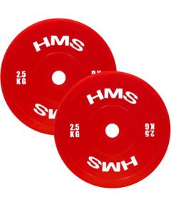 Svara diski TPP02 RED PE OLYMPIC PLATE 2 x 2.5 KG HMS