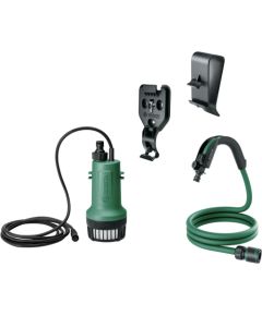 Bosch GardenPump 18V-2000, extension for 2 rain barrels, submersible / pressure pump (green/black, without battery and charger)