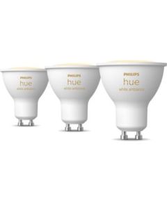 Philips Hue Smart Spotlight, 3pcs pack GU10 4.2 W Warm to cool white light Viedās lampas un spuldzes