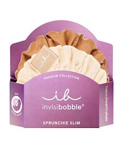 Invisibobble Sprunchie Slim Premium Creme de Caramel - Gumička do vlasů ( 2 ks )