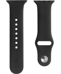 Evelatus   Apple Watch 42/44/45mm Silicone Loop Watch Straps (S/M 110mm) Black