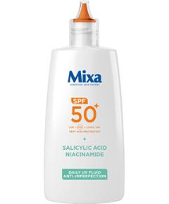 Mixa Anti Imperfection Daily UV Fluid SPF 50+ - Pleťový fluid proti nedokonalostem 40ml