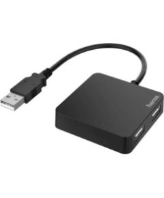 Hama   interface hub USB 2.0 480 Mbit/s Black