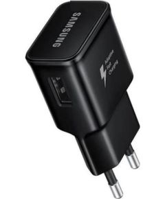 Samsung   EP-TA20EBE Adaptive - Universal 15W USB Plug 2A Fast Charger Black (OEM) Black