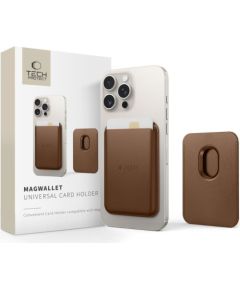 Tech-Protect Universal  MAGWALLET MAGSAFE UNIVERSAL MAGNETIC CARD HOLDER Brown