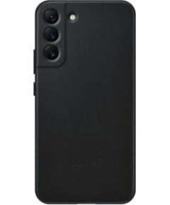 Samsung   Galaxy S22 Plus Leather Cover Black