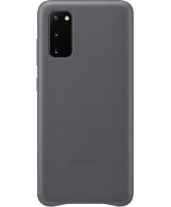 Samsung   Galaxy S20 Leather Cover case Gray