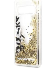 Karl Lagerfeld Samsung  Galaxy S10e Glitter Floatting Cover Black Gold