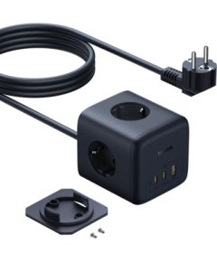 Baseus EnerFill FA11 Cube Power Strip 3AC+1U+1C 67W 1.5m EU Cosmic Black