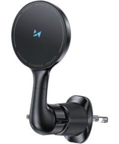 Wozinsky   WCT5-6S4Y Car Holder with Qi/MagSafe 15W Inductive Charger for Air Vent Black