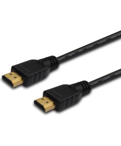 SAVIO CL-194 HDMI cable 1.5 m, black, gold-plated connectors, v2.0 high speed, ethernet/3D  Кабель HDMI
