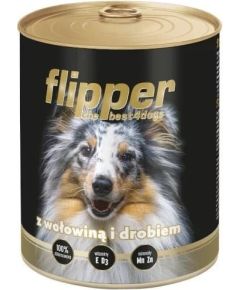 DOLINA NOTECI Flipper with beef and poultry - wet dog food - 400 g