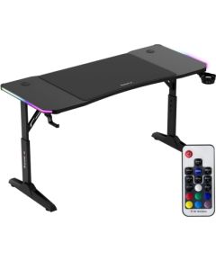 Biurko gamingowe Huzaro Hero 3.6 RGB Black Gaming galdi