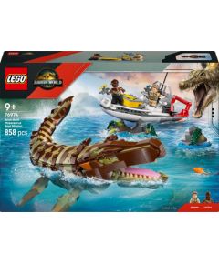 LEGO Misja na łodzi i model mozazaura