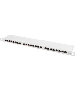 Lanberg Patch Panel 24 port 0.5U, cat. 6, shielded, grey