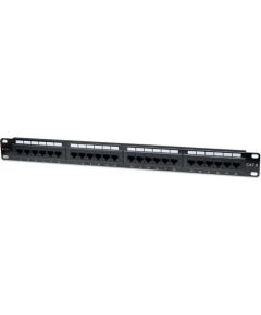 TechlyPro Patch panel 19'' 1U UTP 24 ports RJ45 Cat6 T568A/B black