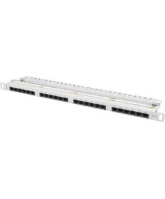 Lanberg Patch Panel 24 port 0.5U, cat. 6, grey