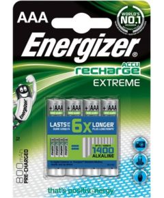 Rechargeable battery, ENERGIZER Extreme, AAA, HR, 1, 2V, 800mAh, 4 pcs