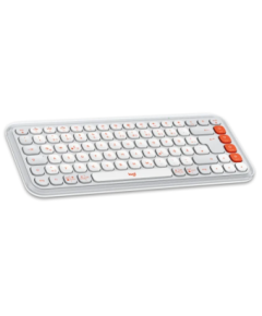 Logitech POP ICON KEYS OFF White Orange US