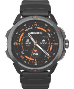 Hammer Watch 2 Smart watch GPS (satellite) AMOLED 1.5" Waterproof Black