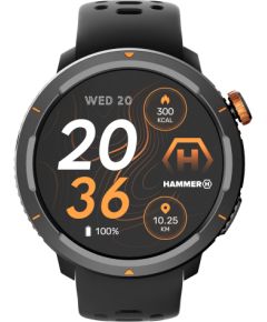 Hammer Watch 2 Lite Smart watch AMOLED 1.43" Waterproof Black