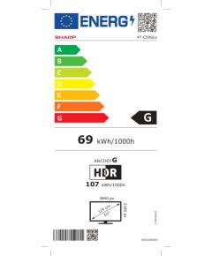 Sharp 50GL4060E 50 Smart TV Google TV 4k Ultra HD Televizori