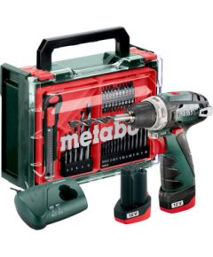 Akumulatora urbjmašīna-skrūvgriezis Metabo PowerMaxx BS Basic; 12 V; 2x2 Ah  akumulators. + aksesuāri